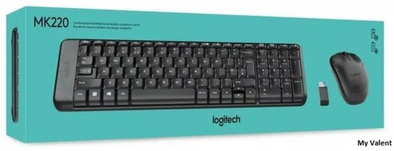 Keyboard Mouse  Wireless Logitech MK220