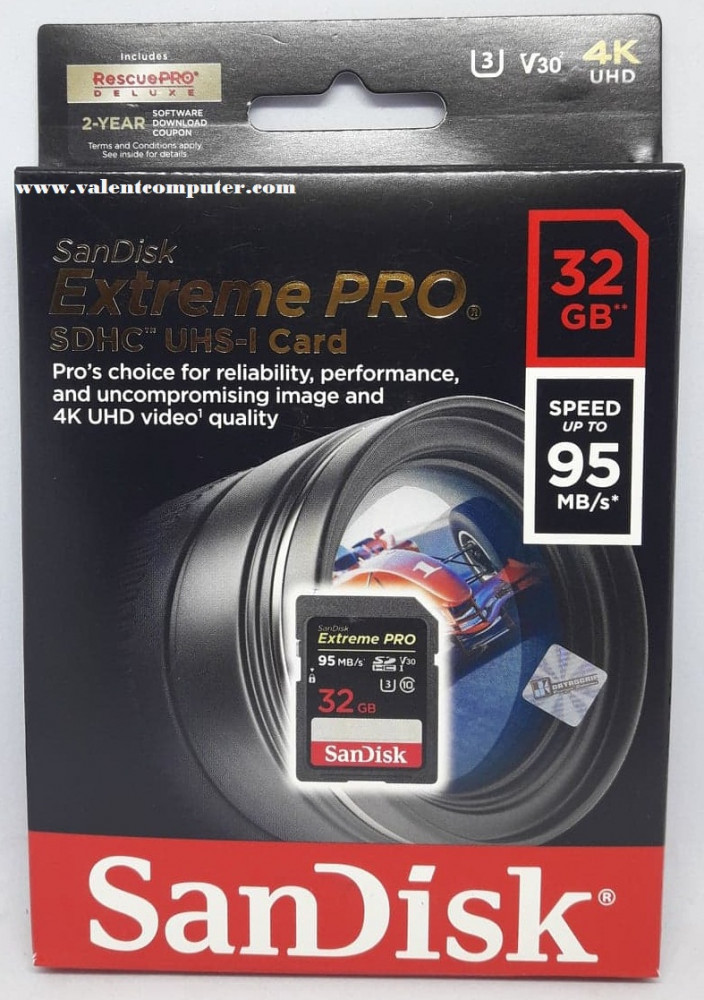 Sandisk Extreme Pro SDHC UHS 32GB 95MB Memori Camera SD Card 32GB Original