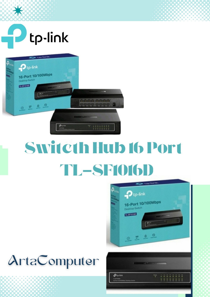 TP LINK TL-SF1016D Switch Hub 16 port