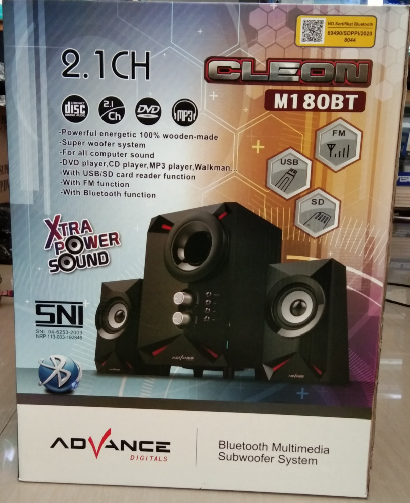 Speaker Advance Aktif M180 BT Portable M180BT CLEON