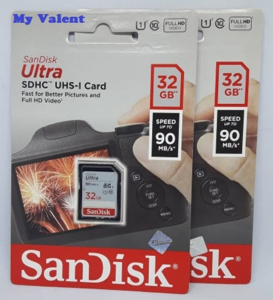 Sandisk Ultra 32GB Class 10 80Mb/s SDHC UHS-I