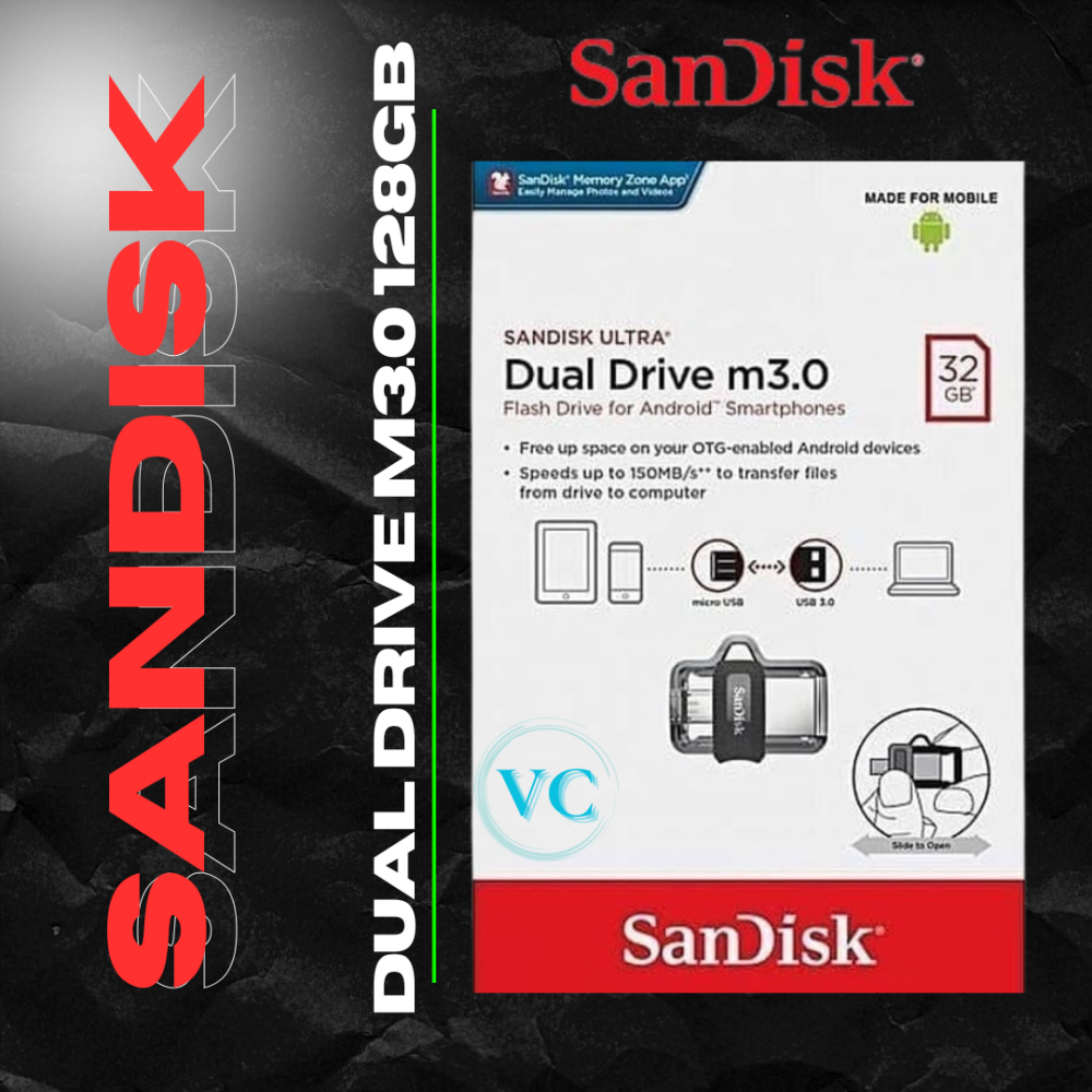 Sandisk Dual drive m3.0 32GB Flashdisk OTG