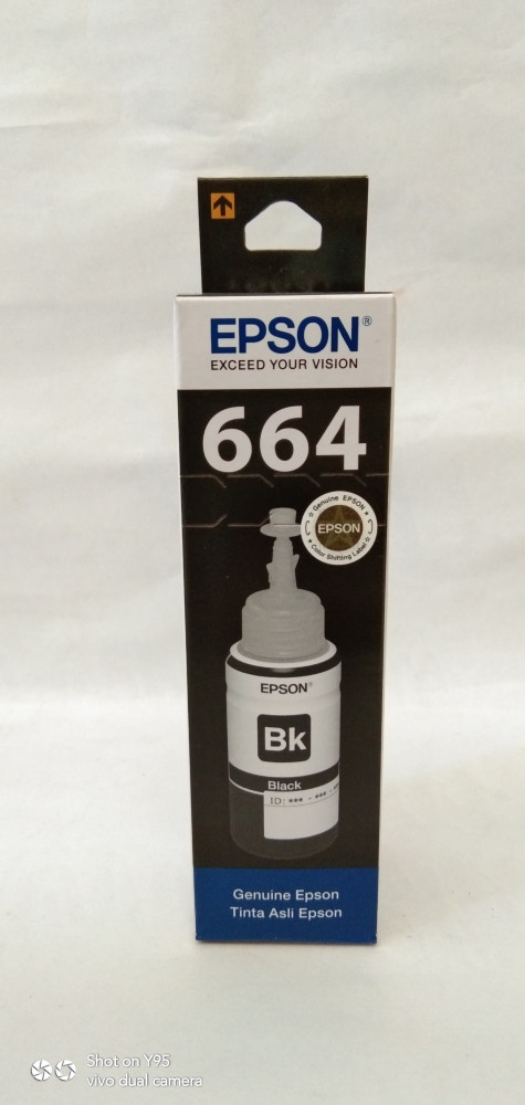 Tinta Epson 664 original Quality Black (B) harga per btl