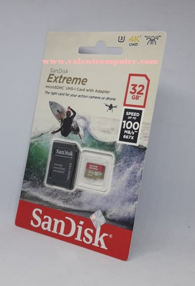 Sandisk Extreme MicroSDHC 32GB 100MB/s Original