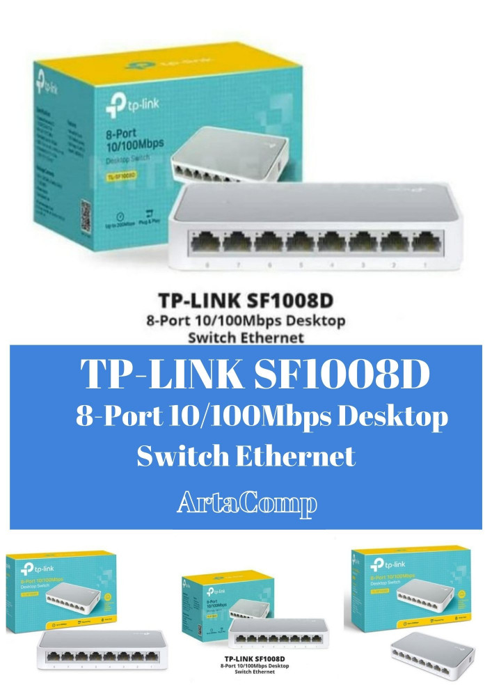 TP LINK SF1008D Switch Hub 8 Port