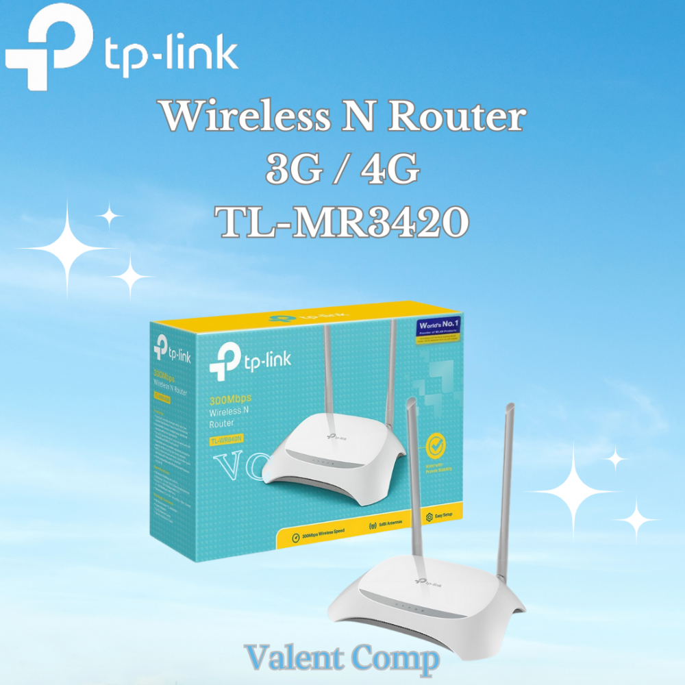 TP LINK Wireless N Router TL MR 3420 Original