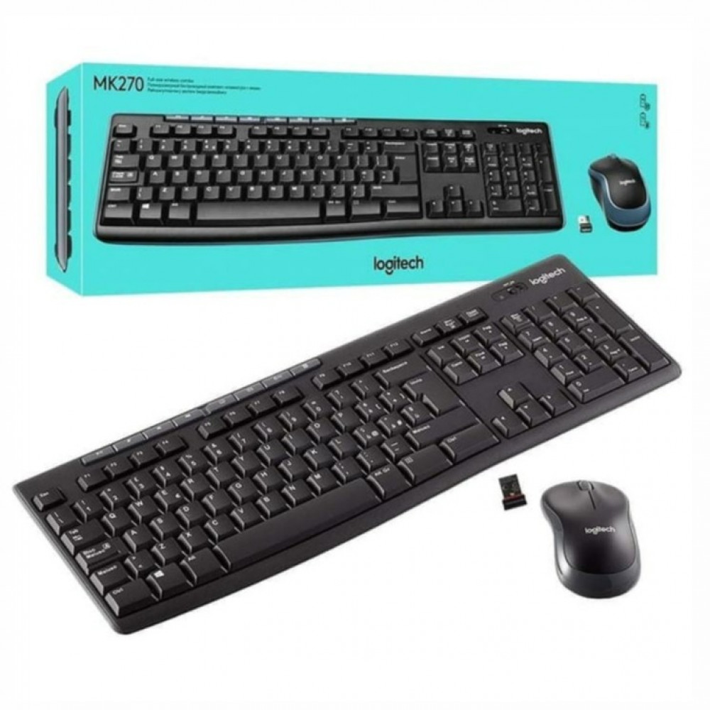 KEYBOARD MOUSE WIRELESS LOGITECH MK 270